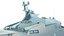 3D Military Missile Vessel Class Corvette