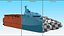 3D Military Missile Vessel Class Corvette
