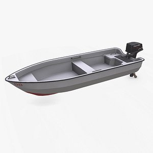 Small Motorboat Low-poly PBR