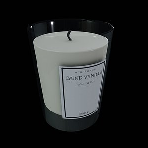 Candles and candleholders Scented Candle Low-poly 3D model