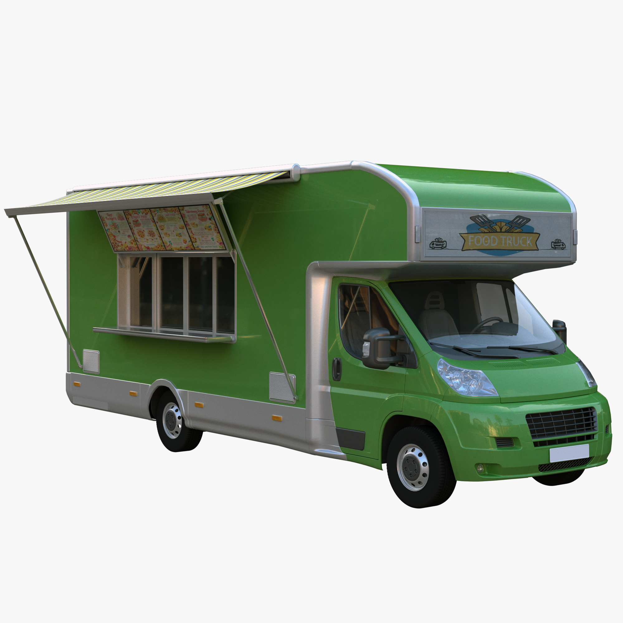 Food truck 3D model - TurboSquid 1668936