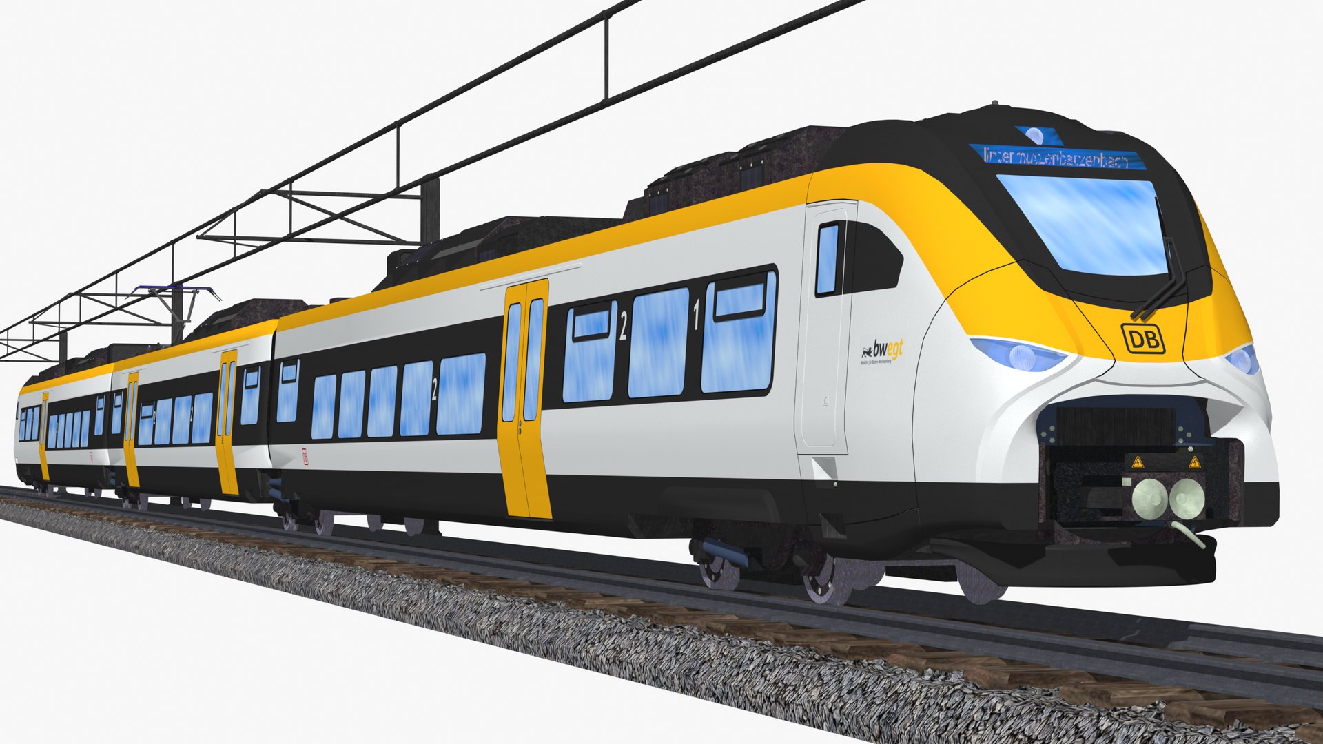 Siemens Mireo Bwegt Db Class 463 - Electric Passenger Train 3D Model ...