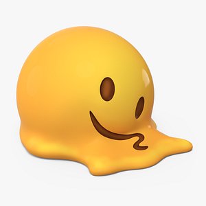 Emoji Melting Face 3D model