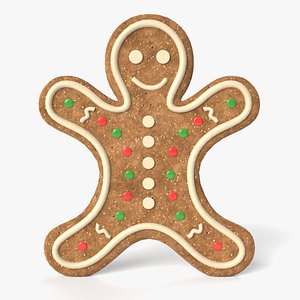 3D christmas cookie model