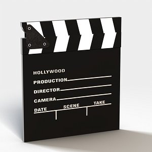 clapboard movie 3d c4d