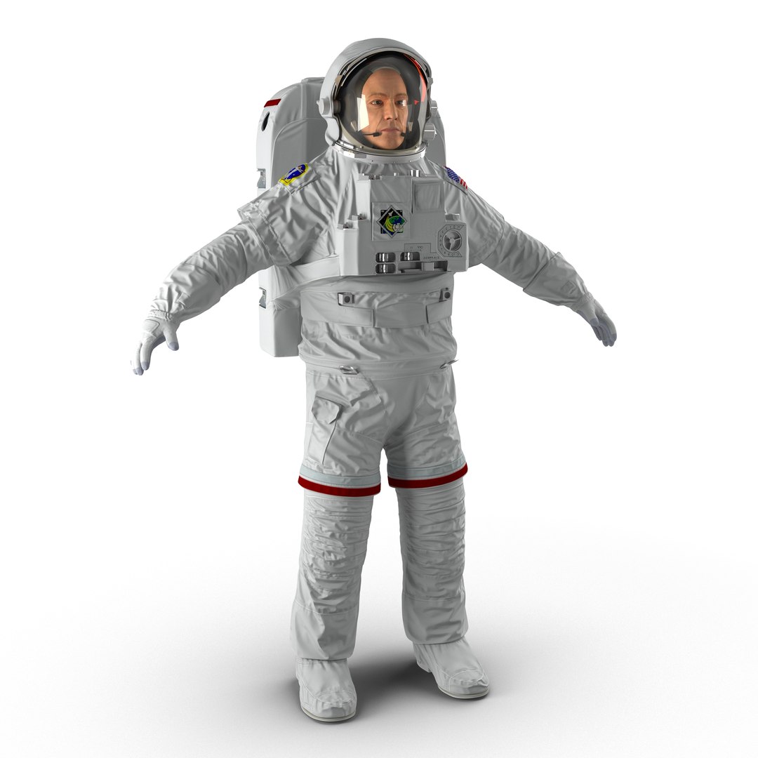 Astronaut NASA Extravehicular Mobility Unit 2 3D model preview