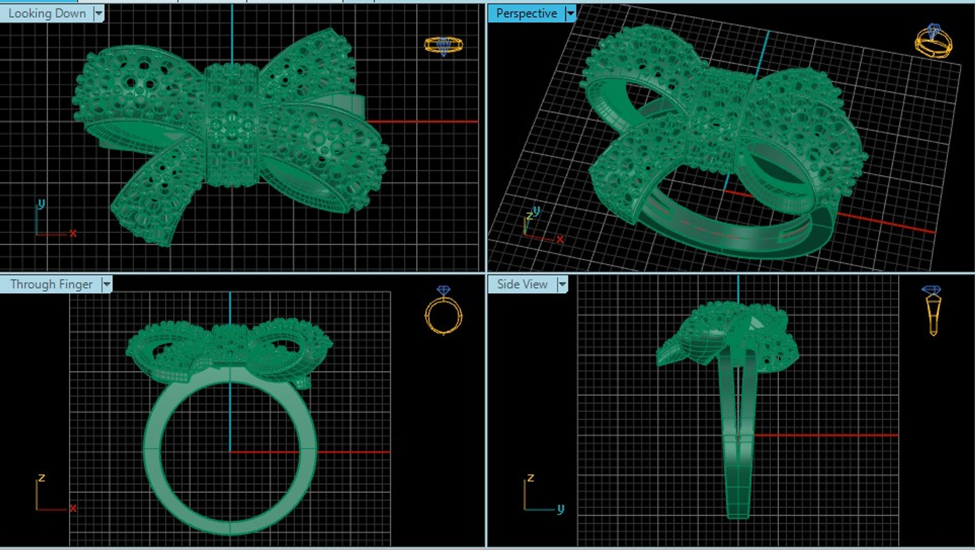 Ribon ring 22 model - TurboSquid 1549129