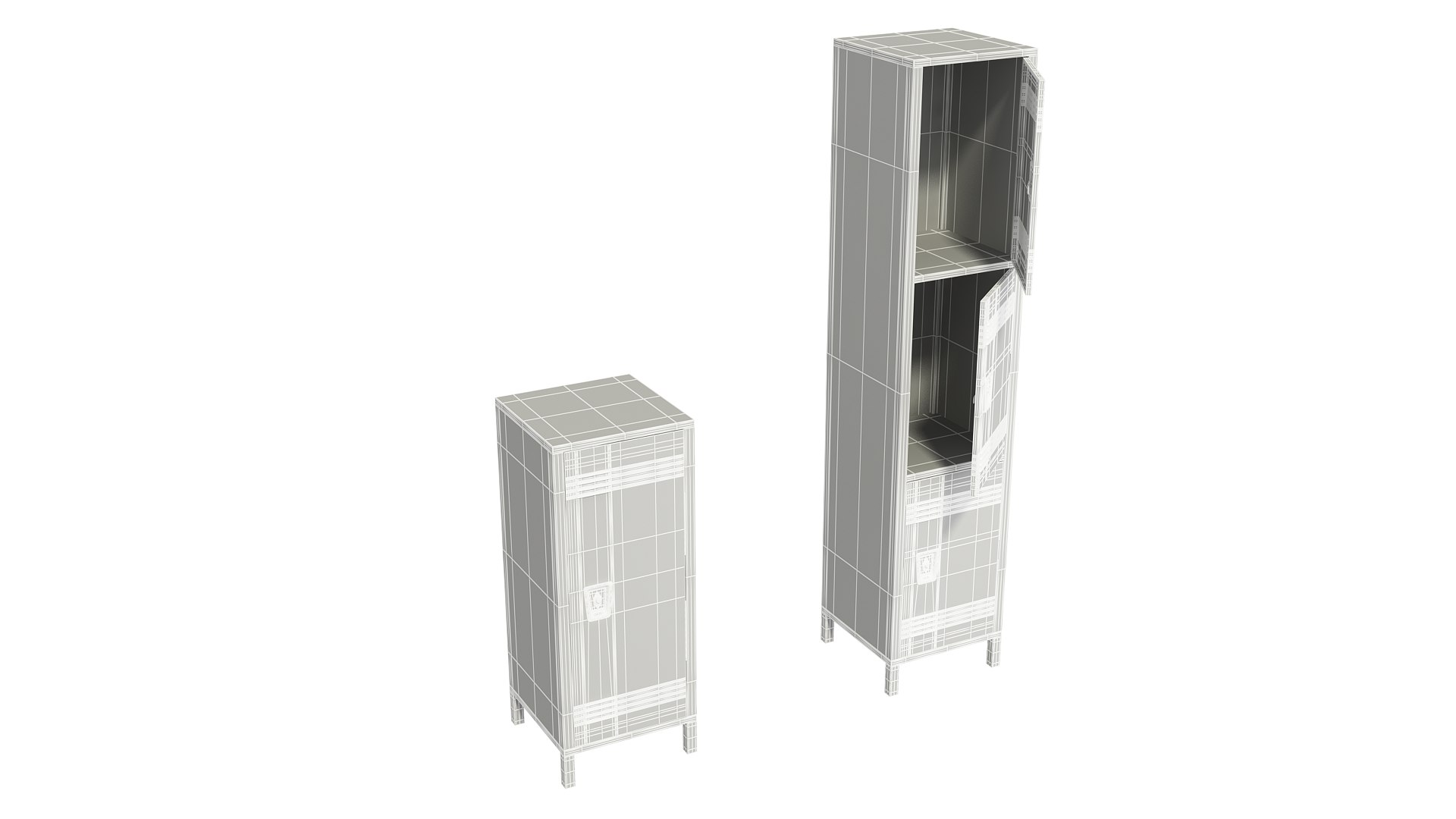 Steel Locker Model - TurboSquid 1954092