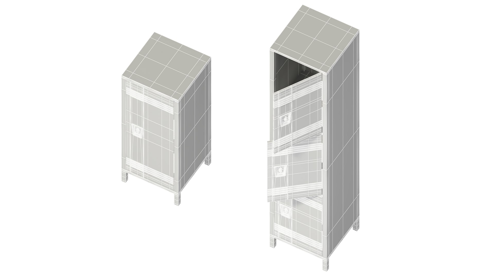 Steel Locker Model - TurboSquid 1954092