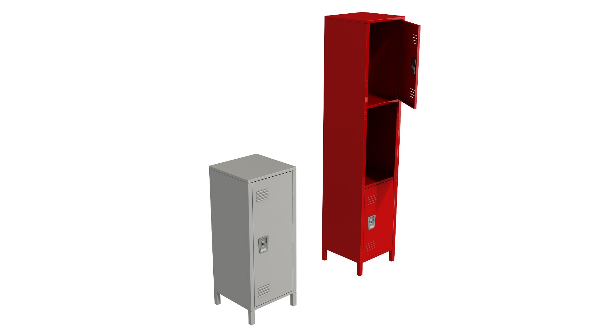 Steel Locker Model - TurboSquid 1954092