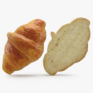 3D Croissant Half