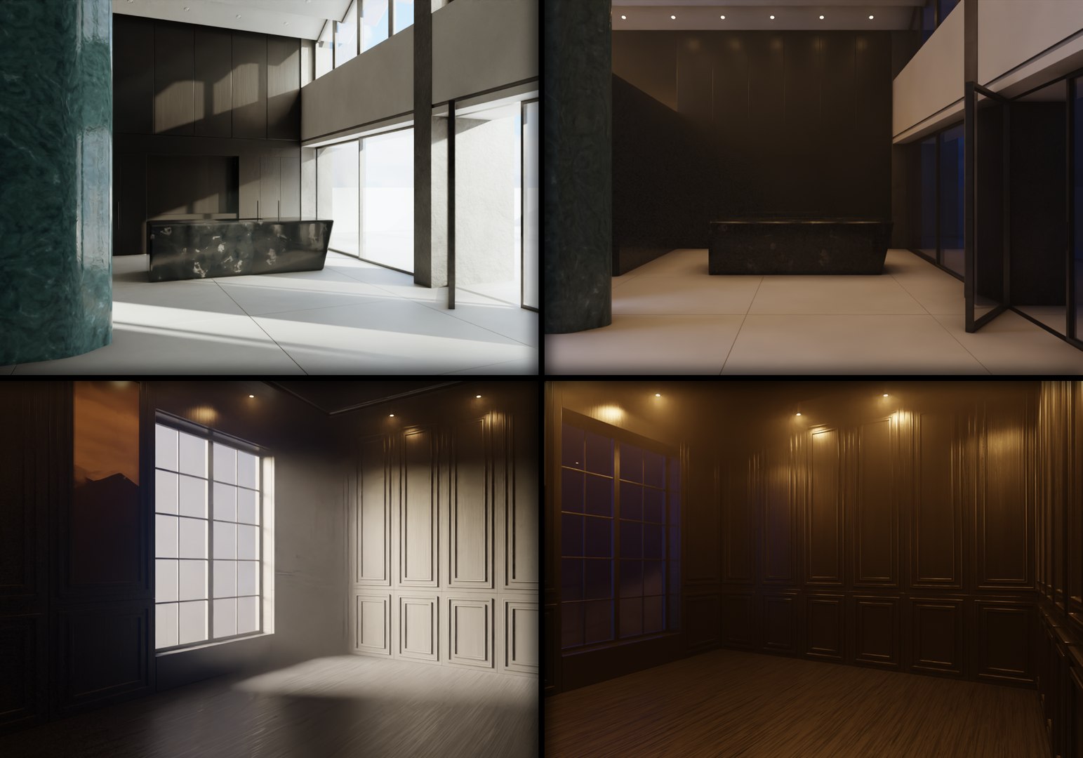 3D Ready To Use PhotoRealistic Empty Room In Blender And UE5 Model