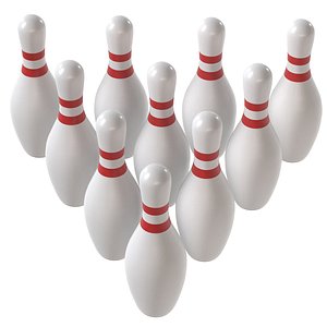 Bowling pins 3D