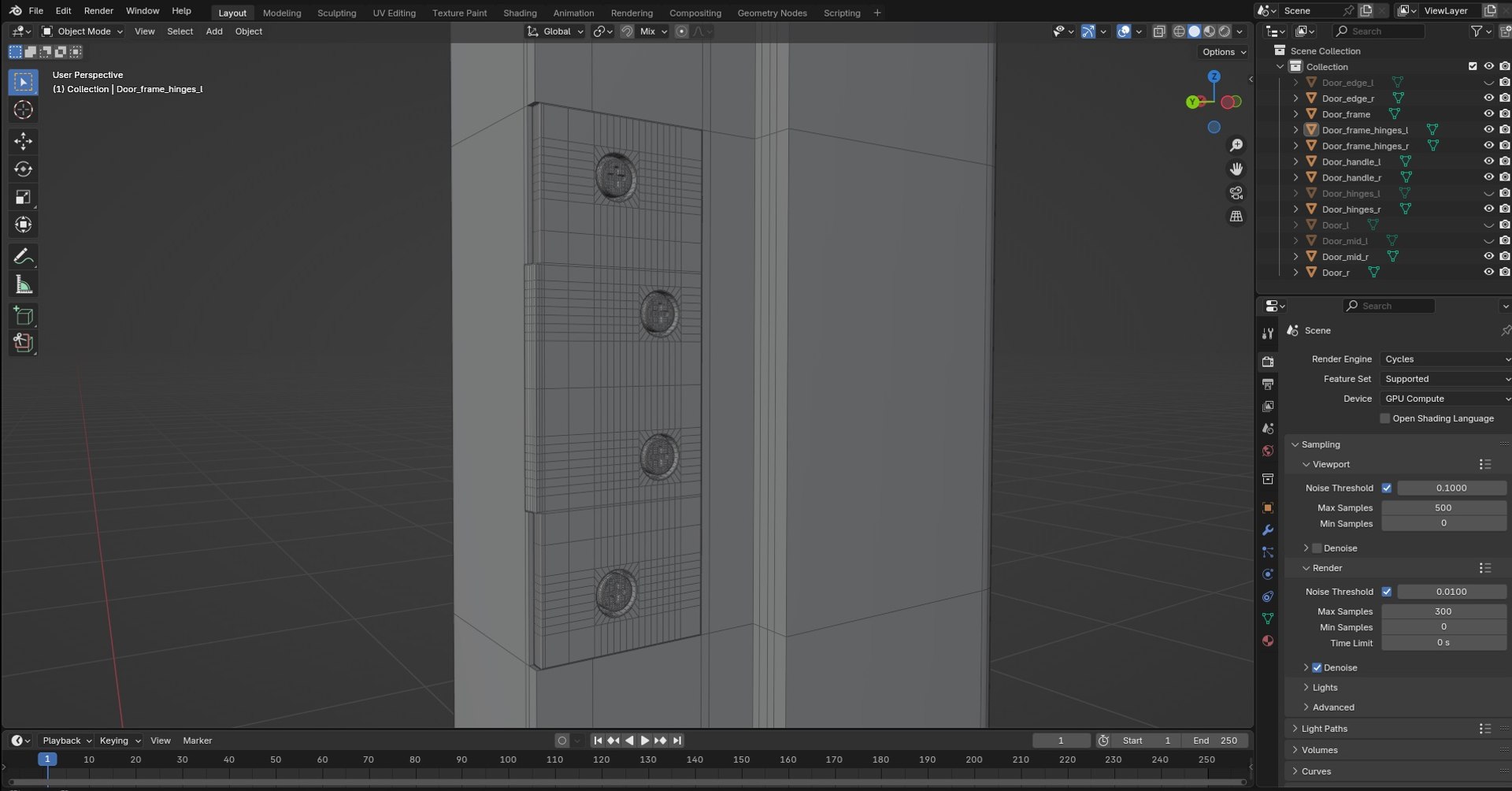 3D Door Model 12 Model - TurboSquid 2418554