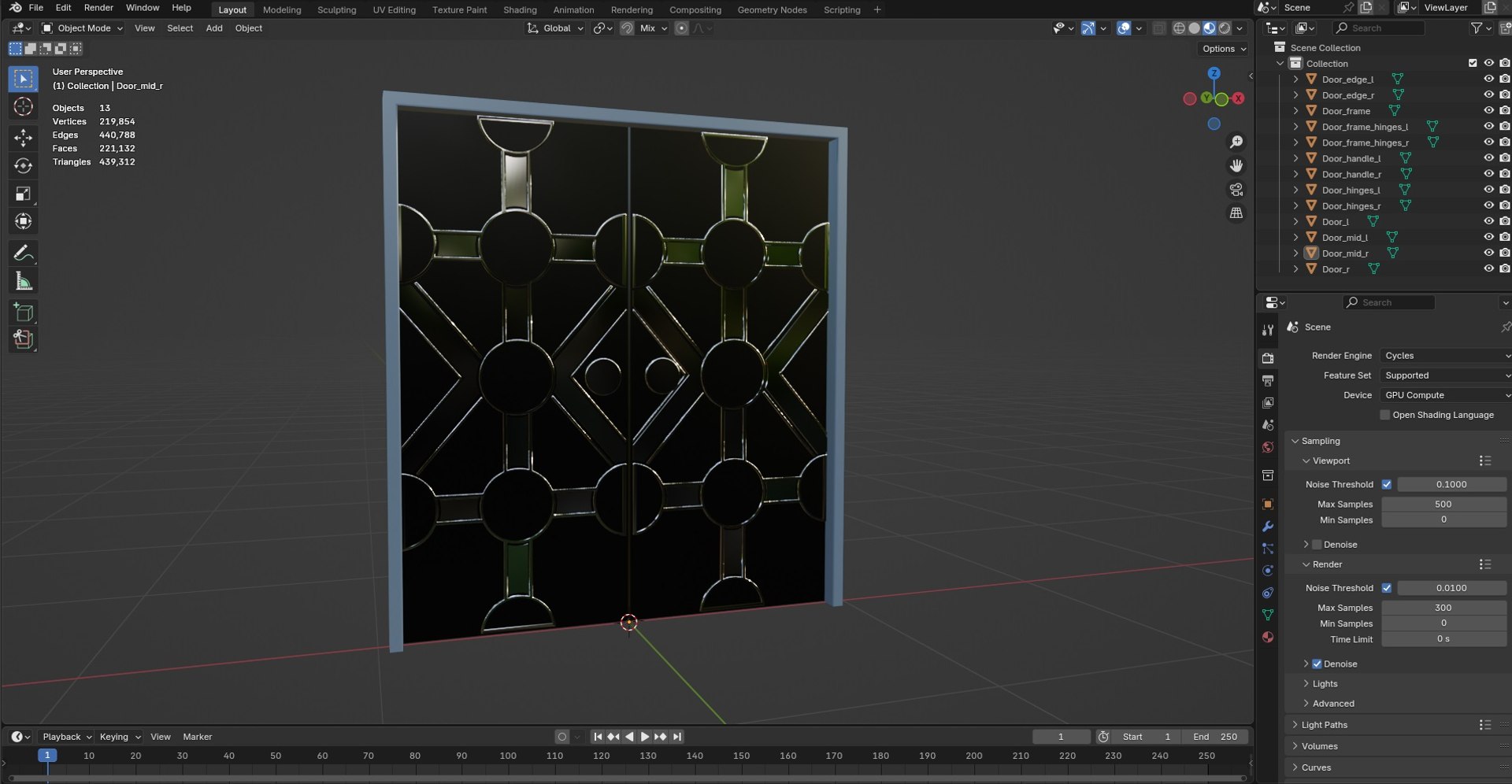 3D Door Model 12 Model - TurboSquid 2418554