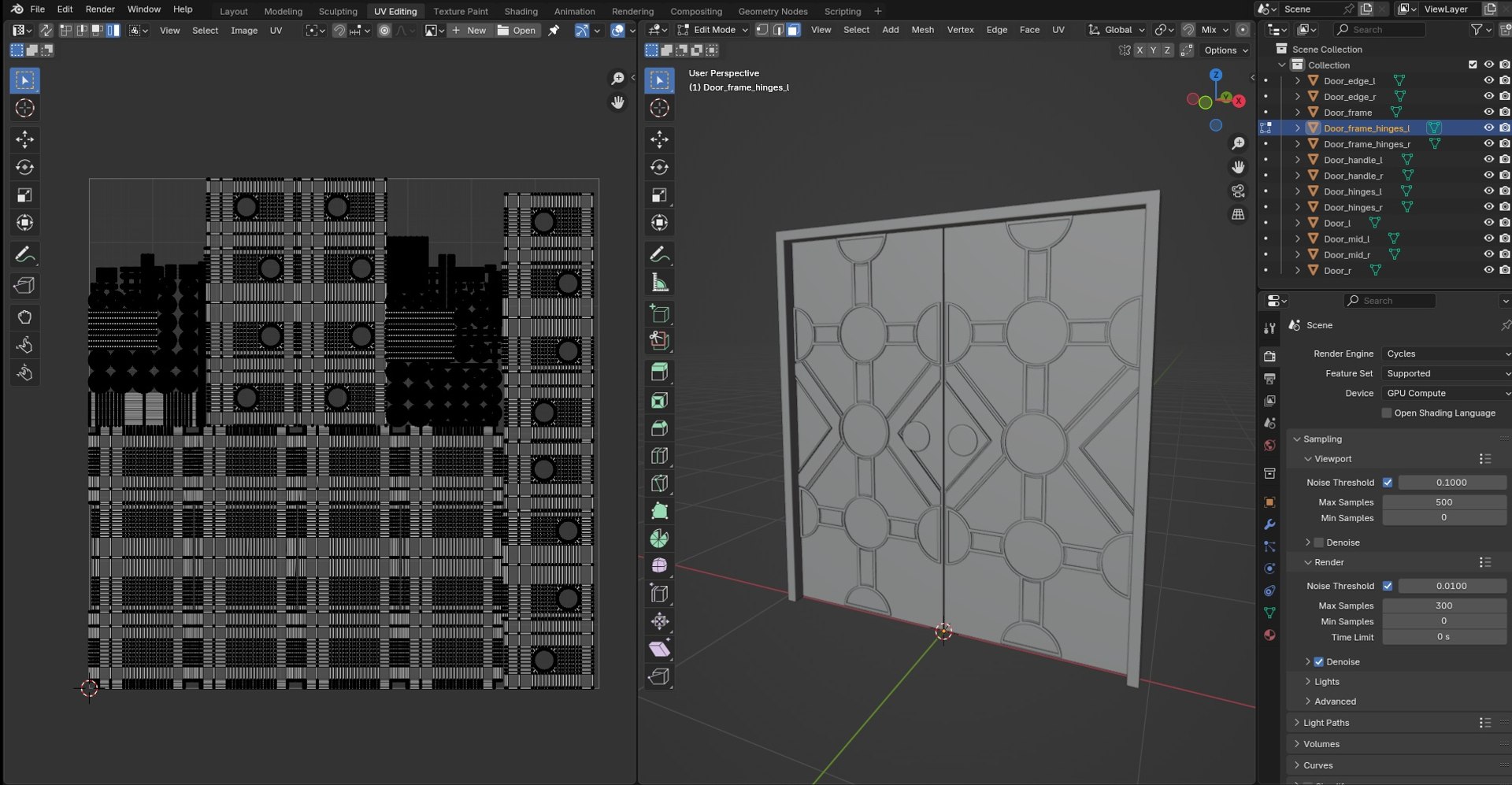 3D Door Model 12 Model - TurboSquid 2418554