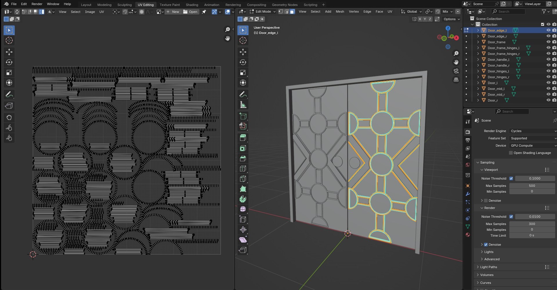 3D Door Model 12 Model - TurboSquid 2418554