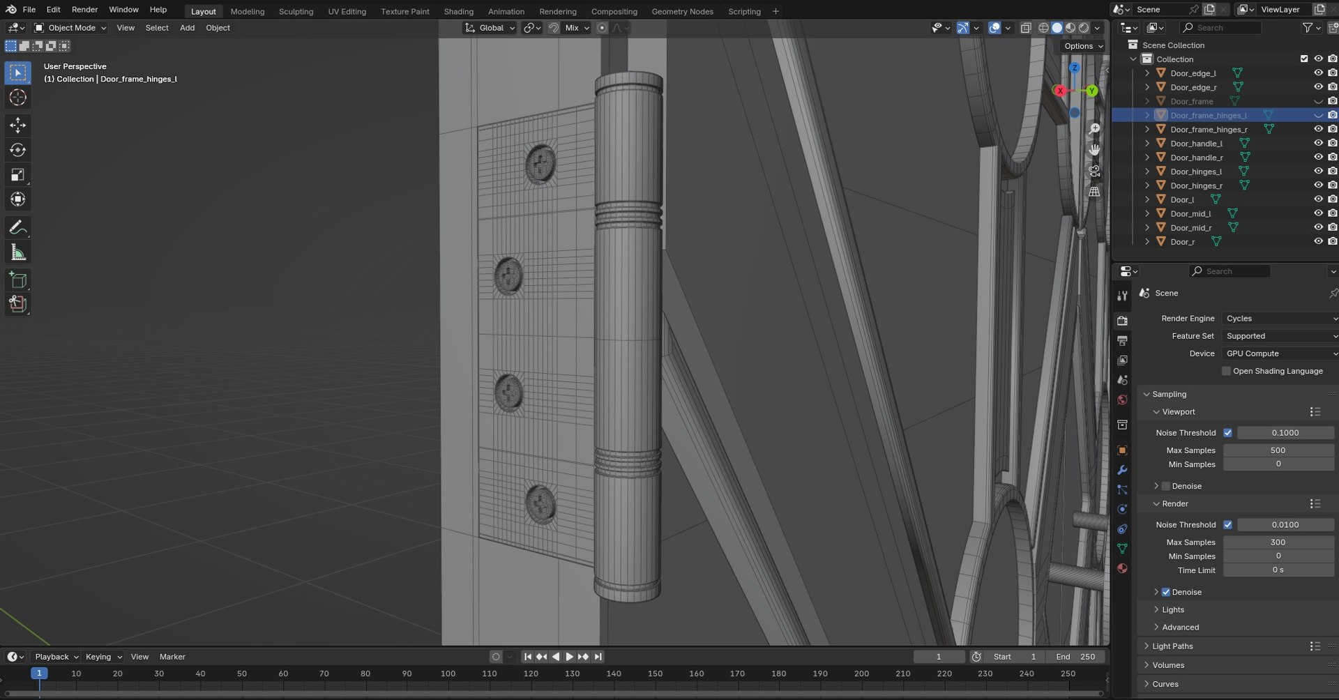 3D Door Model 12 Model - TurboSquid 2418554