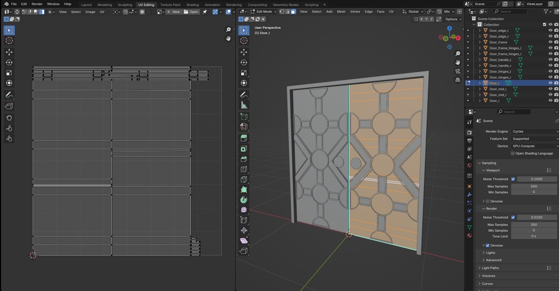 3D Door Model 12 Model - TurboSquid 2418554
