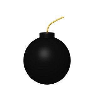 cartoon bomb 3D