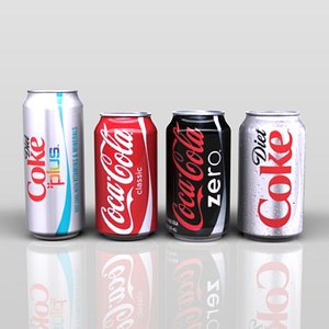 cock soft drink 3d model
