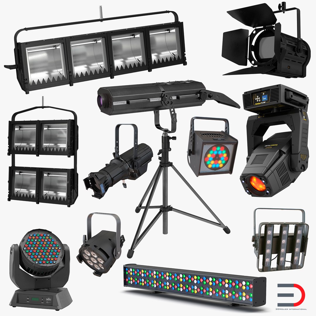 Stage Lighting 3D Models Collection 2 3D model preview