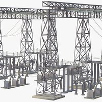 Industrial Site Power Lines 01