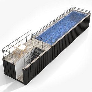 Container Swimming Pool 3D model