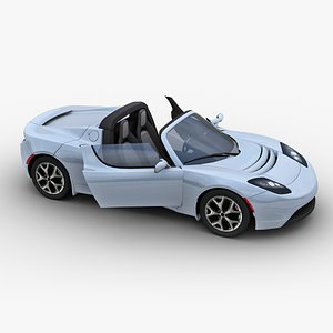 3D Tesla Roadster 2010 model