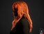 Real-time Hair model Female long 1