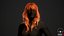 Real-time Hair model Female long 1