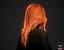 Real-time Hair model Female long 1