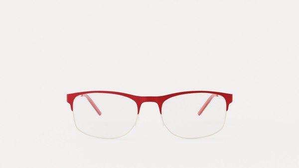 Eco - Maya Matte Burgundy Glasses 3D model