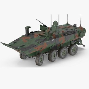 US Amphibious Combat Vehicle ACV Rigged for Maya