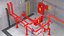 3D Fire Protection System model