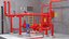 3D Fire Protection System model