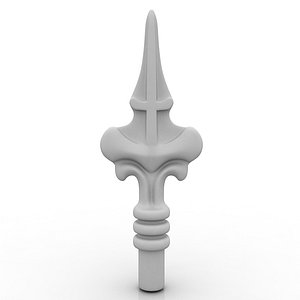 peak fence decoration 3d model