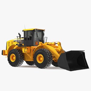 Front End Wheel Loader Rigged