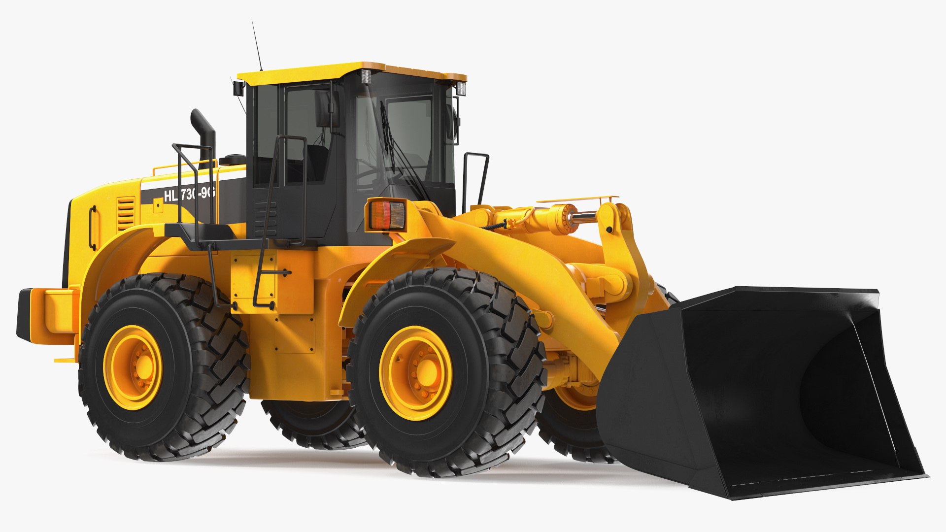 Front End Wheel Loader Rigged 3D model preview