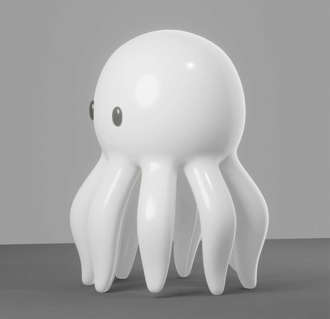 Little Octopus - Low-Poly Model - TurboSquid 2000052