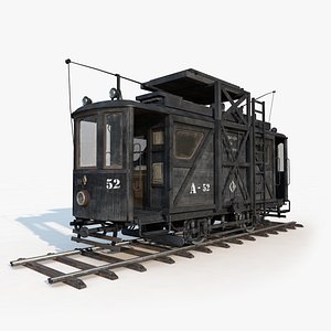 3d model city tram repair