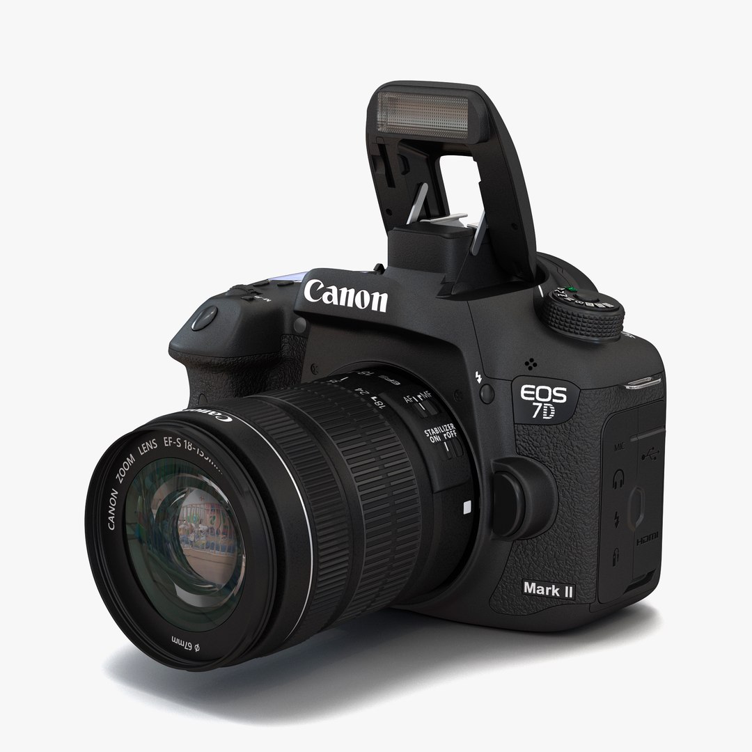 Canon EOS 7D Mark II 3D model preview