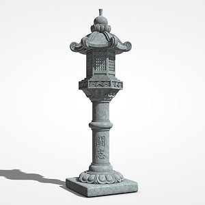 stone lantern toro 3D