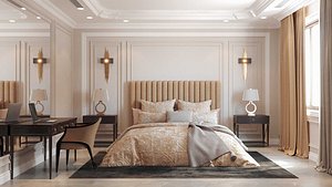 bedroom neoclassic 3D model