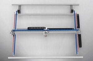 3D model Profile gantry shifting mechanism
