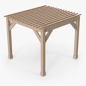 Wooden Pergola 3D model