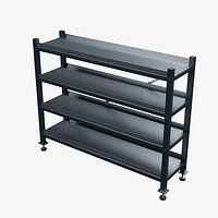 Lipped Bin Storage Shelving 2150x610mm Configuration 08