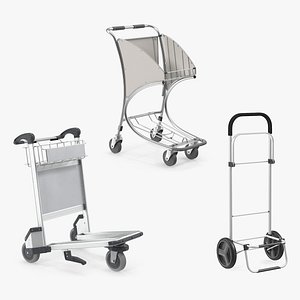 3D luggage carts