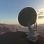 Radio Telescope in Desert (Terragen 2)
