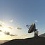 Radio Telescope in Desert (Terragen 2)
